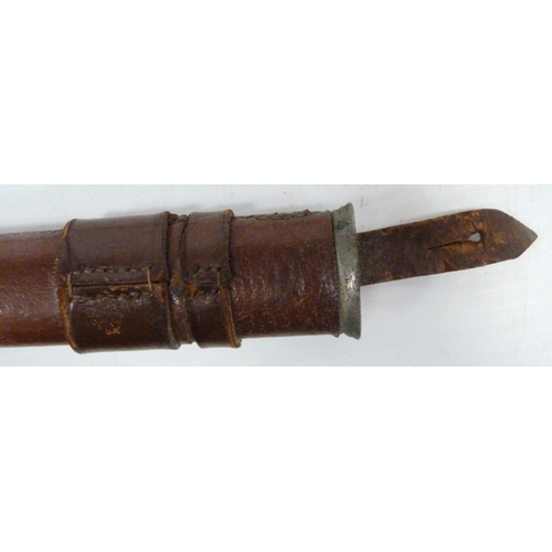 217 - George V Scottish Royal Artillery officer's sword, etched single edge blade with regimental title an... 