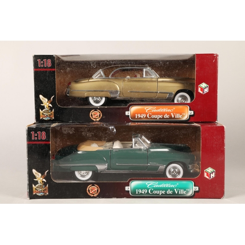 376 - Road Signature two boxed 1:18 scale Cadillac Coupe de Ville cars (2)