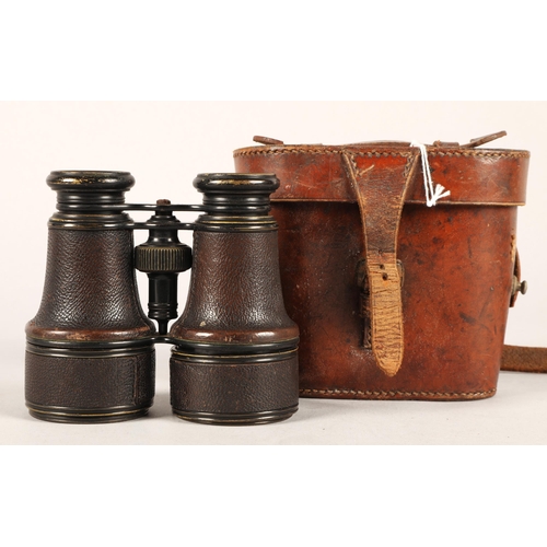 45 - Pair binoculars in leather case