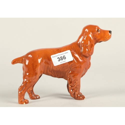 386 - Beswick dog, horseshoe primula 