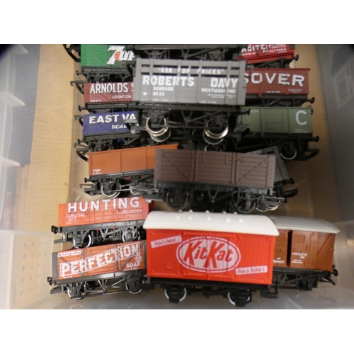 1 - Twenty-five OO gauge model railway wagons.