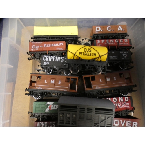 1 - Twenty-five OO gauge model railway wagons.