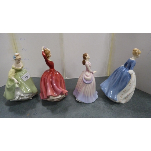 106 - Four Royal Doulton figures to include 'Alison', 'Barbara', 'Fair Lady' and 'Katrina'.  (4)