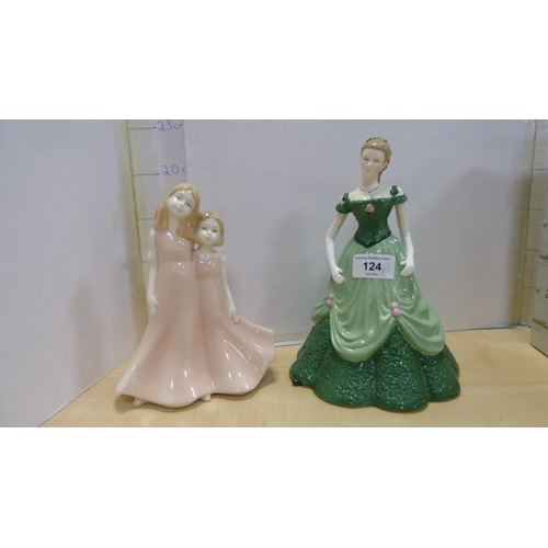 124 - Five figures to include 'Friendship', Royal Worcester 'Susannah - Figure of the Year 2011', Royal Wo... 