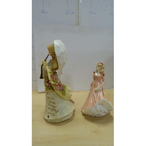 124 - Five figures to include 'Friendship', Royal Worcester 'Susannah - Figure of the Year 2011', Royal Wo... 