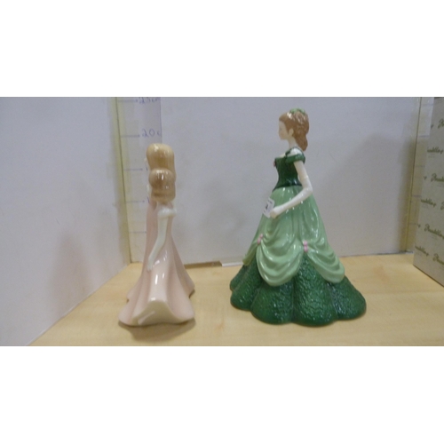 124 - Five figures to include 'Friendship', Royal Worcester 'Susannah - Figure of the Year 2011', Royal Wo... 