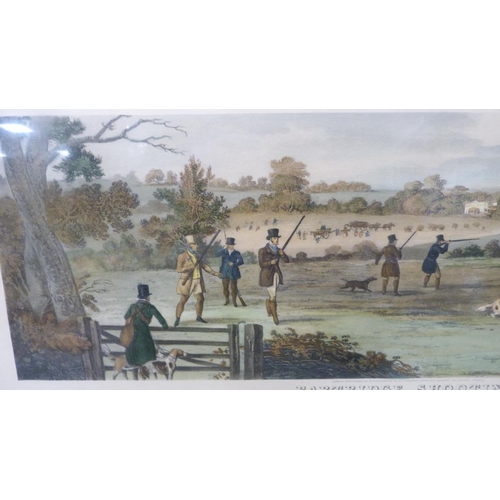 174 - Titled sporting prints to include 'Pheasant Shooting', 'Wild Duck Shooting', 'Partridge Shooting' an... 