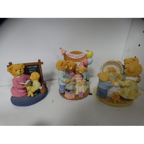 178 - Collection of Avon 'Lovable Teddy' figures (one shelf).