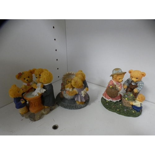 178 - Collection of Avon 'Lovable Teddy' figures (one shelf).