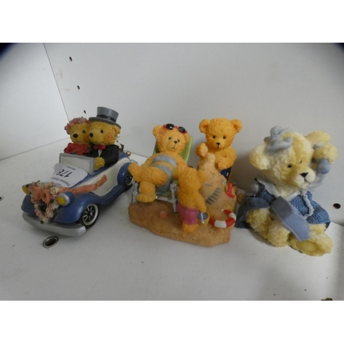 178 - Collection of Avon 'Lovable Teddy' figures (one shelf).