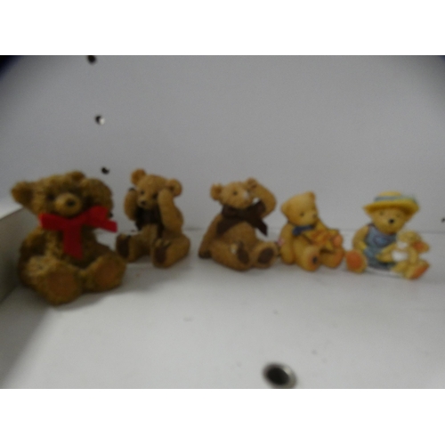 178 - Collection of Avon 'Lovable Teddy' figures (one shelf).