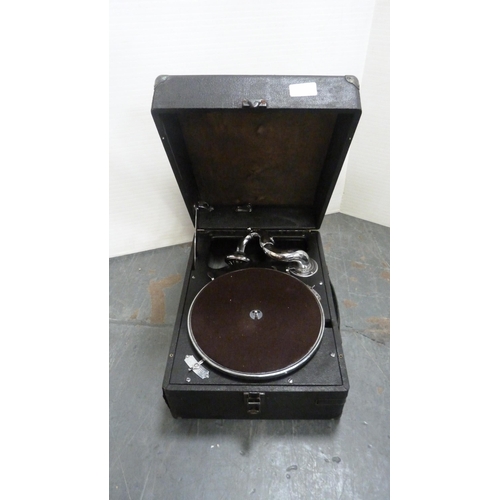 191 - Two portable gramophones.  (2)