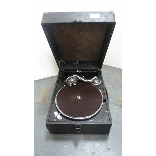 191 - Two portable gramophones.  (2)