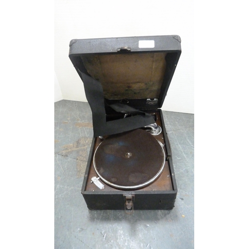 191 - Two portable gramophones.  (2)