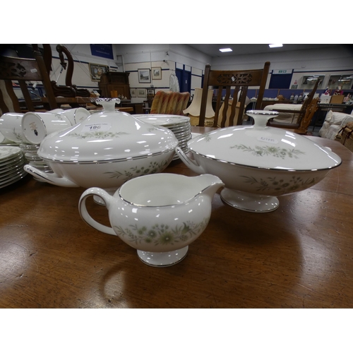 196 - Wedgwood 'Westbury' pattern coffee and dinnerware to include tureens, coffee cans, saucers, dinner p... 