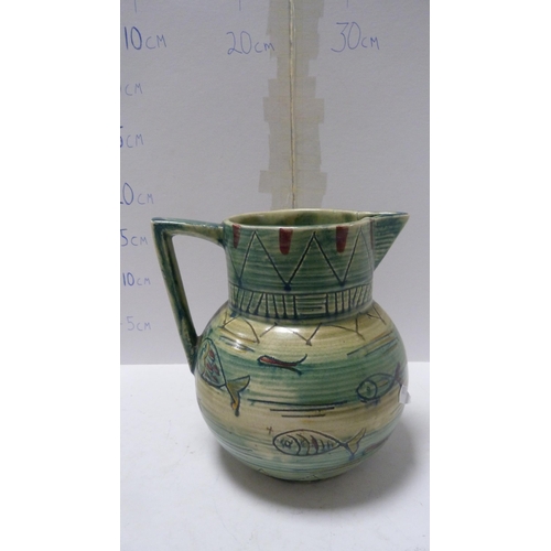 214 - Shorter 'Aztec' jug designed by Mabel Leigh.