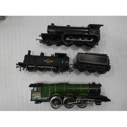 23 - Two boxes of assorted model engines, rolling stock etc.