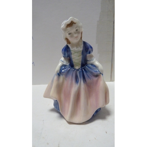 232 - Three small Royal Doulton figures to include 'Bedtime', 'Dinky Do' and 'Elaine'.  (3)