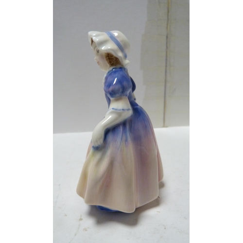 232 - Three small Royal Doulton figures to include 'Bedtime', 'Dinky Do' and 'Elaine'.  (3)