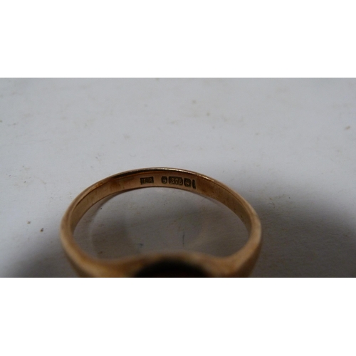 238 - Gent's 9ct gold Masonic ring, 7.9g.