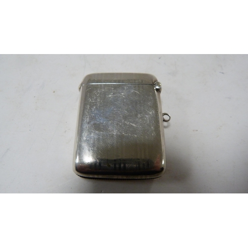 245 - Silver vesta box, 28g.