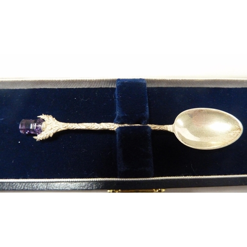 247 - Small silver tea strainer with gilt interior, silver weight 54g, a silver Sauternes spirit label and... 