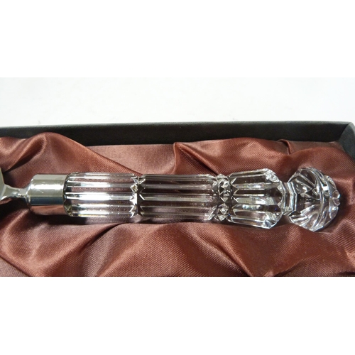 248 - Waterford Crystal glass-handled cake slice, in original fitted box.