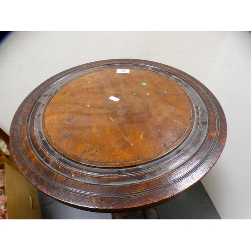 263 - 19th century mahogany occasional table.