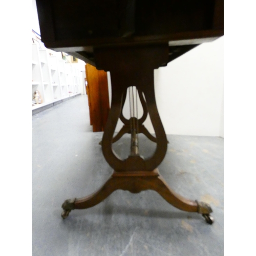 269 - Mahogany sofa table.