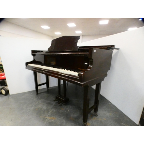 292 - Challen of London mahogany-cased baby grand piano.