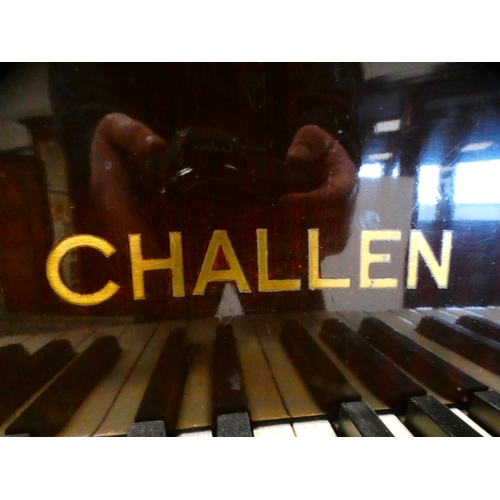 292 - Challen of London mahogany-cased baby grand piano.