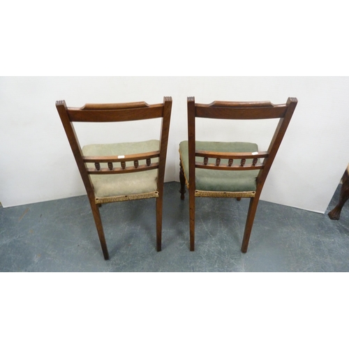 320 - Pair of Edwardian side chairs.  (2)