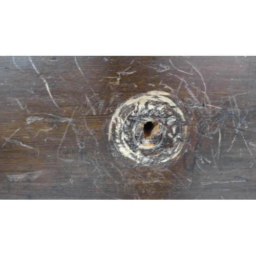 325 - Antique ash and elm farmhouse refectory table.