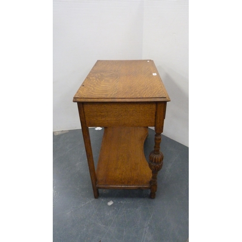 339 - Jacobean revival carved oak side table.