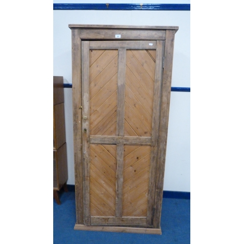 340 - Antique pitch pine farmhouse pantry cupboard.