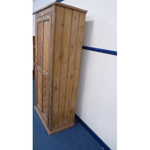 340 - Antique pitch pine farmhouse pantry cupboard.