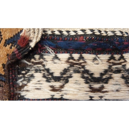 345 - Two antique Afghan hand-knotted rugs.