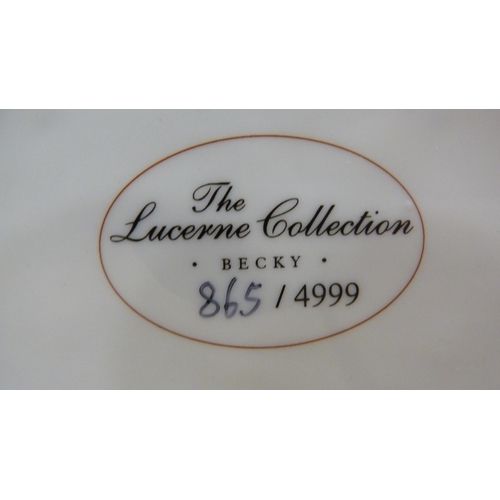 44 - Four Lucerne Collection Limited edition figures to include 'Clarissa' no. 1182/4999, 'Becky' no. 865... 