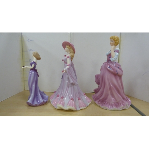 44 - Four Lucerne Collection Limited edition figures to include 'Clarissa' no. 1182/4999, 'Becky' no. 865... 