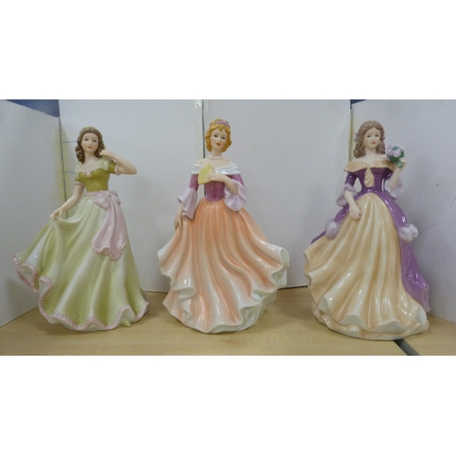 44 - Four Lucerne Collection Limited edition figures to include 'Clarissa' no. 1182/4999, 'Becky' no. 865... 