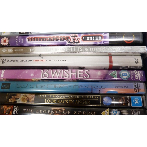 46 - Large collection of DVDs to include movies, TV box sets etc.