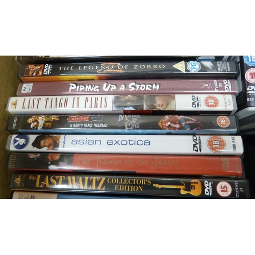 46 - Large collection of DVDs to include movies, TV box sets etc.