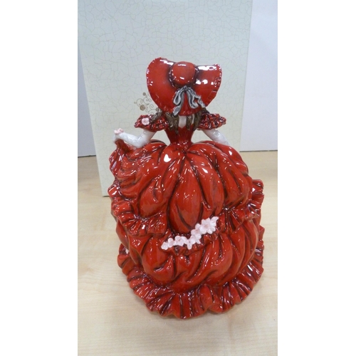 50 - Coalport limited edition figure, 'Scarlett' designed by Martin Delaney, boxed, a boxed pair of Ruby ... 