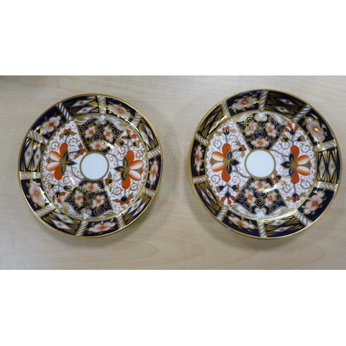 59 - Wedgwood Jasper ware bowl, pair of Royal Crown Derby 'Imari' pattern saucers, and a Mason's 'Mandala... 