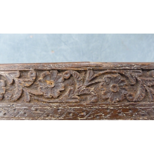 62 - Two Indo carved trays.  (2)