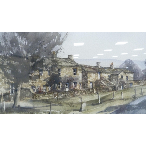 66 - John SibsonThornton Rust, SwaledaleWatercolour, and J Irwin, Town Square.  (2)... 