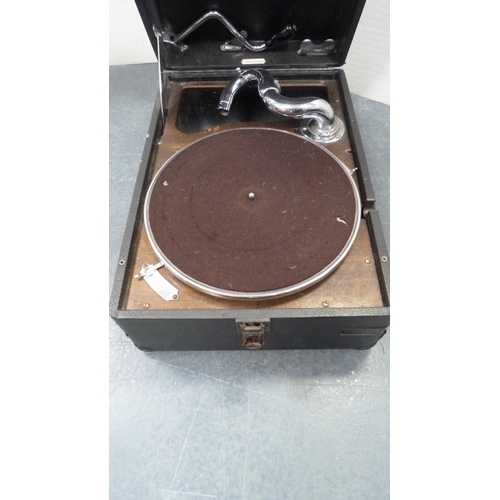 83 - HMV portable gramophone.