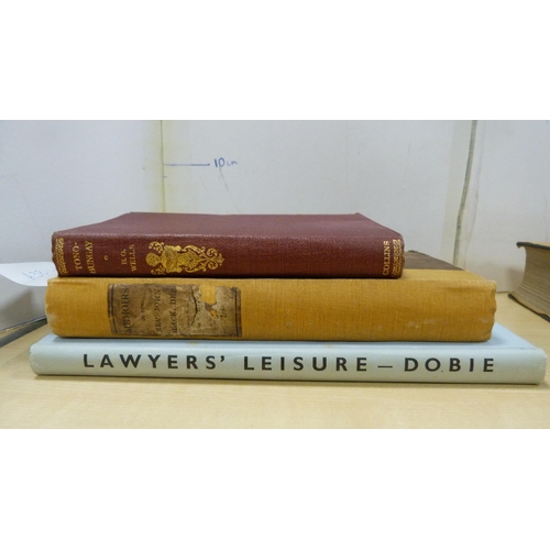 84 - Group of books to include a leather-bound volume of Milton's Poetical Works, Lawyer's Leisure by WGM... 