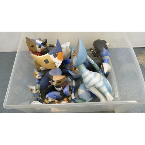 88 - Large collection of Goebel cat figures to include limited edition examples, Rosina Wachtmeister exam... 