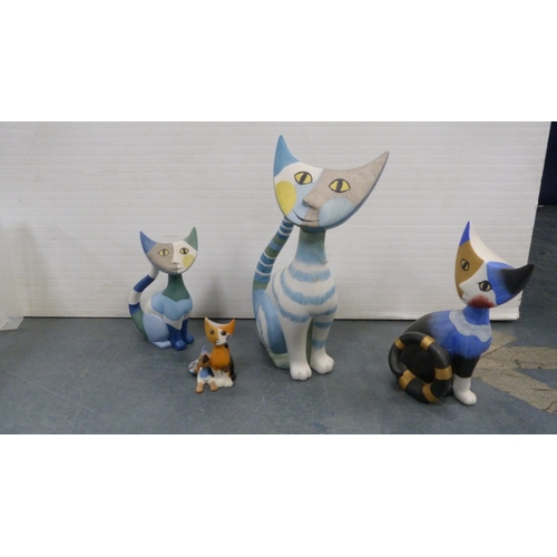 88 - Large collection of Goebel cat figures to include limited edition examples, Rosina Wachtmeister exam... 